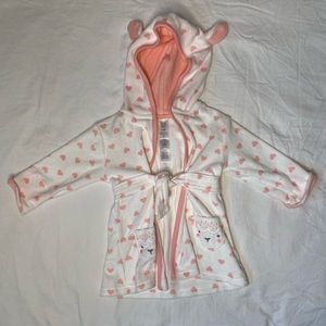 Carter’s baby girl robe size 0-9 months